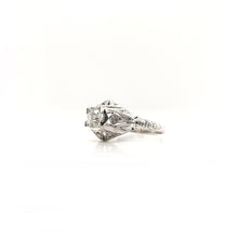ANTIQUE ART DECO 0.65 CARAT DIAMOND SOLITAIRE STYLE FILIGREE RING