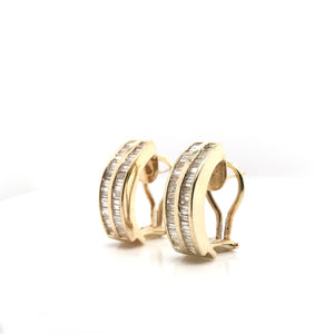 VINTAGE BAGUETTE DIAMOND EARRINGS