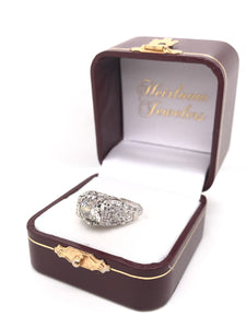 ANTIQUE ART DECO 1.70 CARAT DIAMOND PLATINUM FILIGREE RING
