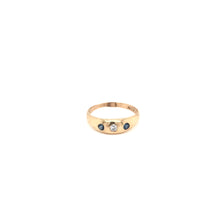 PETITE VICTORIAN 0.04 DTW DIAMOND AND SAPPHIRE RING