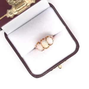 VICTORIAN ROSE GOLD OPAL RING