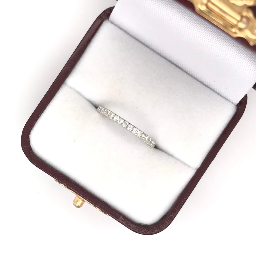 CONTEMPORARY WHITE GOLD DIAMOND BAND