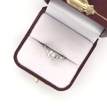 ANTIQUE ART DECO 0.91 CARAT OLD MINE CUT DIAMOND PLATINUM SOLITAIRE RING