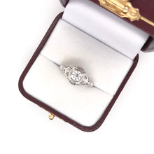 ANTIQUE ART DECO FILIGREE SOLITAIRE STYLE DIAMOND RING