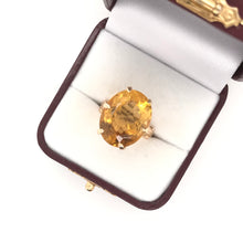 VINTAGE RETRO CITRINE COCKTAIL RING