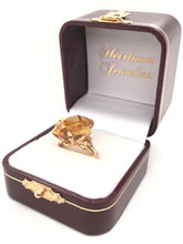 VINTAGE RETRO CITRINE COCKTAIL RING