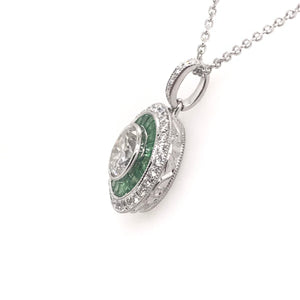 VINTAGE INSPIRED  DIAMOND NECKLACE