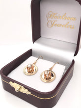 MID CENTURY 0.75 CARAT BUTTERCUP STYLE DIAMOND EARRINGS