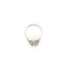 ANTIQUE ART DECO 0.20 CARAT DIAMOND PLATINUM FILIGREE RING