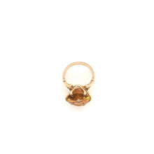 VINTAGE RETRO CITRINE COCKTAIL RING