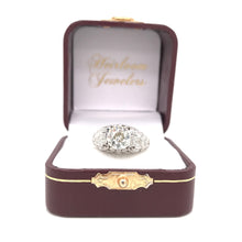 ANTIQUE ART DECO 1.70 CARAT DIAMOND PLATINUM FILIGREE RING