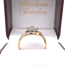 ANTIQUE FRENCH ORIGIN ART NOUVEAU ROSE CUT DIAMOND RING