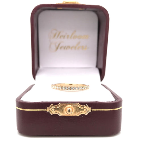 CONTEMPORARY GOLD DIAMOND BAND