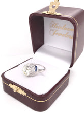 ANTIQUE ART DECO 1.50 CARAT DIAMOND AND SAPPHIRE PLATINUM FILIGREE RING