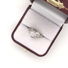 ANTIQUE ART DECO 0.65 CARAT DIAMOND SOLITAIRE STYLE FILIGREE RING