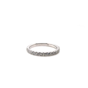 CONTEMPORARY 0.47 CARAT DTW DIAMOND WHITE GOLD BAND