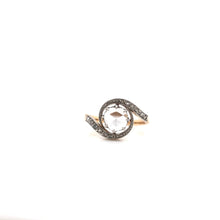 ANTIQUE FRENCH ORIGIN ART NOUVEAU ROSE CUT DIAMOND RING
