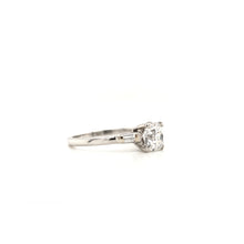 ANTIQUE ART DECO 0.91 CARAT OLD MINE CUT DIAMOND PLATINUM SOLITAIRE RING