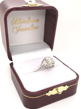 ANTIQUE ART DECO 0.20 CARAT DIAMOND PLATINUM FILIGREE RING