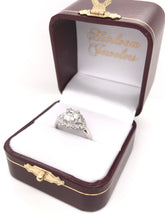VINTAGE MID CENTURY ERA 1.59 CARAT DIAMOND PLATINUM RING