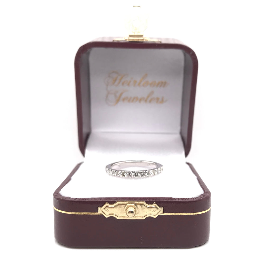 CONTEMPORARY 0.47 CARAT DTW DIAMOND WHITE GOLD BAND