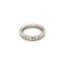ANTIQUE STYLE FRENCH CUT DIAMOND ETERNITY BAND