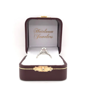 ANTIQUE ART DECO 0.85 CARAT DIAMOND FILIGREE RING