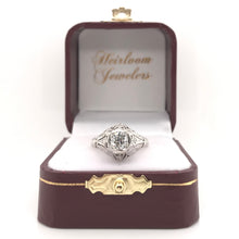 ANTIQUE ART DECO 0.65 CARAT DIAMOND SOLITAIRE STYLE FILIGREE RING