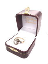 ANTIQUE FRENCH ORIGIN ART NOUVEAU ROSE CUT DIAMOND RING