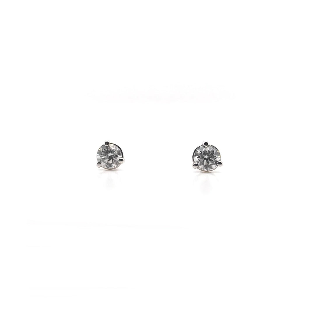 3/8 CARAT DTW DIAMOND STUD EARRINGS