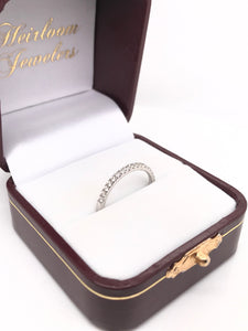 CONTEMPORARY WHITE GOLD DIAMOND BAND