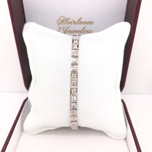 ANTIQUE ART DECO 3.5 CARAT DTW DIAMOND LINE BRACELET
