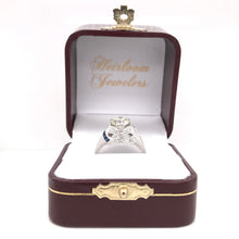 ANTIQUE ART DECO 1.50 CARAT DIAMOND AND SAPPHIRE PLATINUM FILIGREE RING