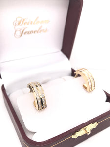 VINTAGE BAGUETTE DIAMOND EARRINGS