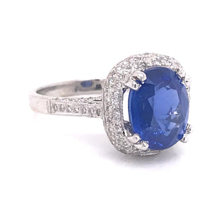 5.67 CARAT SRI LANKA SAPPHIRE RING