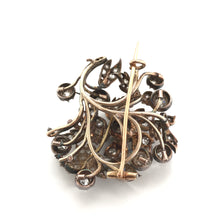 ANTIQUE GEORGIAN FLORAL BROOCH FEATURING 3 CARATS DTW OF ANTIQUE DIAMONDS