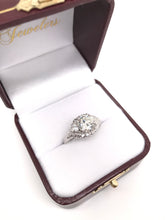 VINTAGE MID CENTURY ERA 1.59 CARAT DIAMOND PLATINUM RING
