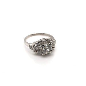 ANTIQUE ART DECO (1937) 0.80 CARAT DIAMOND RING