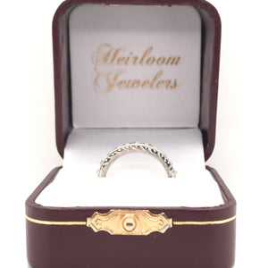ANTIQUE STYLE FRENCH CUT DIAMOND ETERNITY BAND