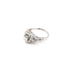 ANTIQUE ART DECO FILIGREE SOLITAIRE STYLE DIAMOND RING
