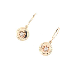 MID CENTURY 0.75 CARAT BUTTERCUP STYLE DIAMOND EARRINGS
