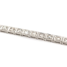 ANTIQUE ART DECO 3.5 CARAT DTW DIAMOND LINE BRACELET