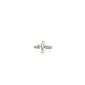 ANTIQUE 1.33 CARAT MARQUISE CUT DIAMOND RING