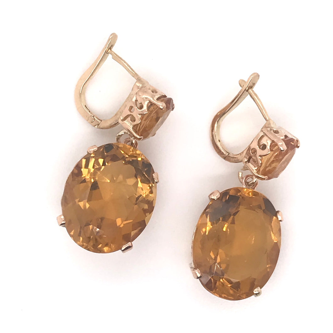 CITRINE DANGLE EARRINGS