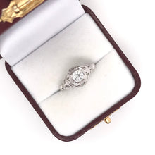 ANTIQUE ART DECO FILIGREE SOLITAIRE STYLE DIAMOND RING
