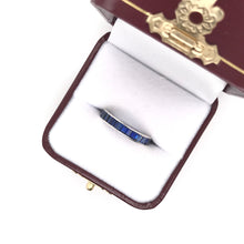 BLUE SAPPHIRE ETERNITY BAND