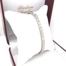 ANTIQUE ART DECO 3.5 CARAT DTW DIAMOND LINE BRACELET