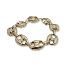 14K VINTAGE PUFF LINK BRACELET