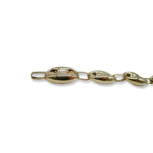 14K VINTAGE PUFF LINK BRACELET